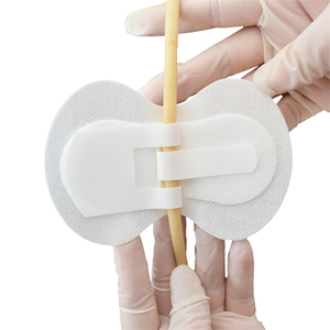 自己接着性尿カテーテルドレッシング操作しやすいフックとループ固定装置医療用チューブホルダー - Product Image 3