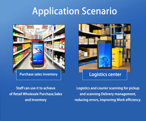 Thcan gồ ghề công nghiệp thu thập dữ liệu cầm tay Android thiết bị đầu cuối PDA thiết bị di động cho kho sử dụng - Product Image 4