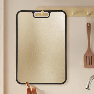 เขียงทำจากไทเทเนียมตกผลึกและฟางข้าวสาลีทำจากวัสดุ PP ดีไซน์ใหม่สำหรับใช้ในครัวเขียงสองด้านสำหรับใช้ในบ้าน - Product Image 1