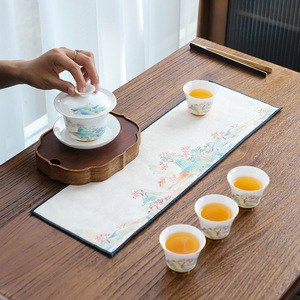 Toptan koyun yağ beyaz porselen Gongfu çay seti ev Gaiwan bardak bira seyahat çay eşya toptan iş hatıra - Product Image 2