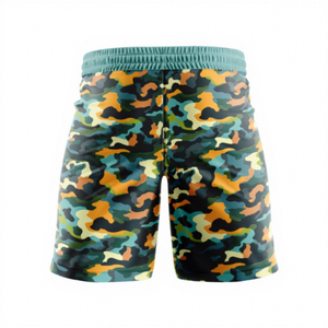 Shorts de sport décontractés pour hommes, grandes tailles, en Spandex/Polyester, séchage rapide, respirants, légers, pour l'été, taille élastique - Product Image 1
