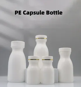 गोली अनुपूरक कैप्सूल टैबलेट गोली पीई बोतल स्क्रू कैप के साथ 60 मिलीलीटर 120 मिलीलीटर 200 मिलीलीटर प्लास्टिक की बोतल स्वास्थ्य उत्पाद हर्बल आहार के लिए