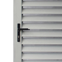 Porte à persiennes en aluminium, cloison, porte aveugle, fournisseur de portes en aluminium