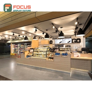 เคาน์เตอร์บริการคาเฟ่ความจุสูง แผงกระจกนิรภัย โซนแสดงสินค้าเสริม เคาน์เตอร์บริการด้านหน้า - Product Image 4