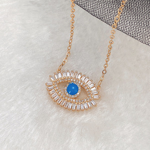 Collana Girocollo Vintage con Ciondolo a Occhio per Donne, Stile Punk, Catena Corta, Gioielli alla Moda per Uso Quotidiano, Regalo - Product Image 1