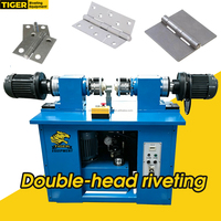 Machine à riveter horizontale semi-automatique à double tête hydraulique et pneumatique TIGER 8-80kn 1-20mm pour charnières – Modèle d'usine