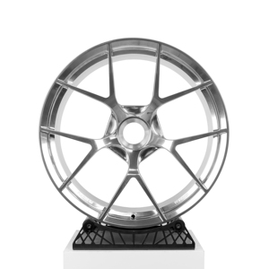 Jantes 18 19 20 21 pouces 6061-T6 personnalisées, polies argentées, forgées, avec système de blocage central pour <span class=keywords><strong>Porsche</strong></span> <span class=keywords><strong>911</strong></span> 991 992 GT2 996 Macan FF - Product Image 2