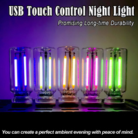 Ampoule LED à filament rétro USB avec variateur tactile 5V, ampoule LED Edison rétro, veilleuse, éclairage décoratif LED pour le camping
