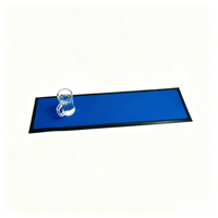 Tapis de bar en tissu caoutchouté écologique, antidérapant, flexible, lavable, certifié CE, avec logo personnalisé, accessoire pour boissons