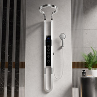 Ensemble de douche mural de luxe en acier inoxydable allemand, avec cascade rotative, multifonction, à pression accrue, pour usage domestique