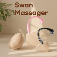 Masseur sans fil Swan pour le cou et les épaules avec 4 vitesses et poignée ergonomique pour la relaxation corporelle