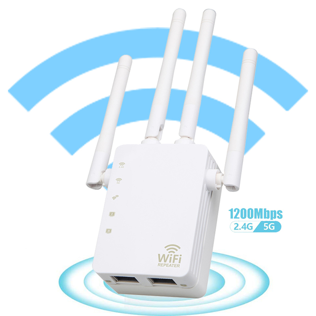 AC 1200Mbps High Power WiFi Repeater Extender Long Distance Wifi Ap/Repeater/Router