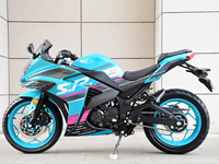 Moto confortable à essence 200CC avec une vitesse maximale de 115 km/h pour le fitness en plein air, les motos de rue Ninja, le motocross