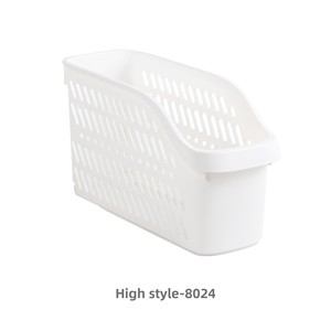 Caja de Almacenamiento de Plástico de Estilo Clásico, Color Sólido, Organizador de Artículos de Cocina, Cesta de Almacenamiento Móvil - Product Image 5