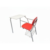 Ensemble moderne intégré de bureau et de chaise d'étudiant avec le matériel en acier pour l'usage d'hôpital et d'école