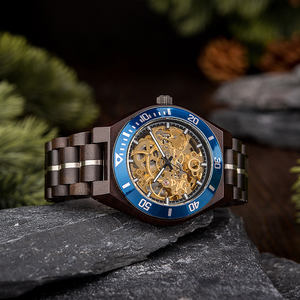 ボボバードファッション自動トップセラーモデル機械式防水時計カスタムウッドマンウォッチ - Product Image 5