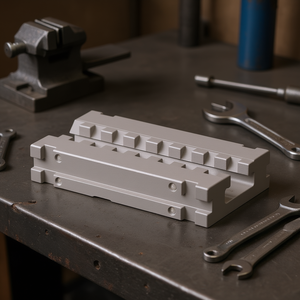 Ttake Modular Vise Extension Module For Bench Vises 100 Mm Length Gray Color - Product Image 3