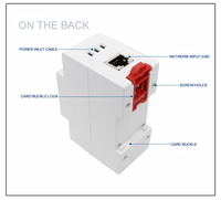 Dispositivo de Protección Contra Sobretensiones para CCTV, Riel Guía de 35MM, Plástico ABS Blanco, 220V 10KA, Supresor de Picos de Corriente 10/100Mbps, Sistema de Monitoreo