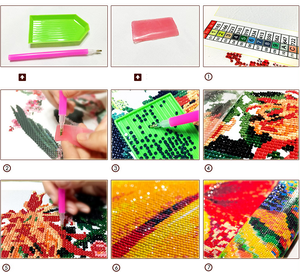 DIY Cadeaux Diamant Peinture <span class=keywords><strong>Montagne</strong></span> Paisible avec Une Maison Belle Vue DP485 - Product Image 4