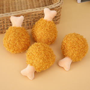 ของเล่นสุนัขแบบตุ๊กตาขาไก่ ปลอดภัยต่อสิ่งแวดล้อม ช่วยขัดฟัน ทนทานต่อการกัด มีเสียง - Product Image 2