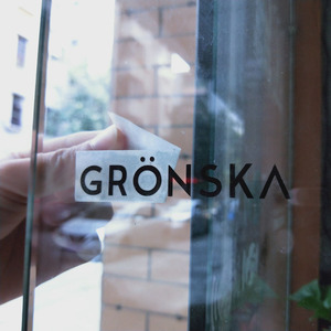 Custom Stick Inside View Outside Stickers Face Front Reverse Cut Vinyl <strong>Transfer</strong> Mirror Cut Lettering <strong>Window</strong> Decals for Shop - Product Image 3