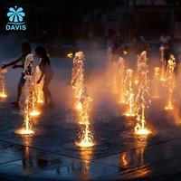 Fuente Danzante Vertical de Acero Inoxidable con Diseño Moderno, Control por Música/PLC/DMX512, Fuente Exterior de Cubierta Seca con Soporte Gratuito