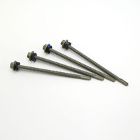 Hardware Fasteners Grey Ruspert Plated Wholesale Steel Screw Long Hex Head Self Drilling Screw