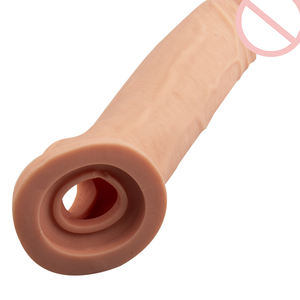 Супер мягкий большой Задержка эякуляции мужской толстый член реалистичный фаллоимитатор презервативы многоразовый удлинитель пениса - Product Image 6