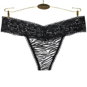 Pantalon Ladies Hipster Leopard Sexy T-back Women Hipster Cotton <span class=keywords><strong>Tanga</strong></span> T-back Sexy <span class=keywords><strong>Lingerie</strong></span> - Product Image 2