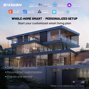 Kit Maison Intelligente SIXWGH Tuya APP, Contrô<span class=keywords><strong>le</strong></span> Vocal, Automatisation des Scènes, Éclairage, Rideaux, Sécurité pour Chambre, Salon, Appartement - Product Image 6