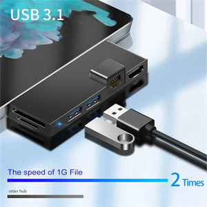 Pour <span class=keywords><strong>Microsoft</strong></span> <span class=keywords><strong>Surface</strong></span> Pro 4 5 6 Station d'accueil <span class=keywords><strong>Hub</strong></span> avec 4K HDTV TF lecteur de carte Gigabit Ethernet 2 USB 3.1 Gen 1 Port - Product Image 5