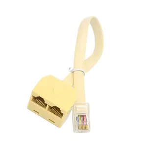 Network Adaptor RJ45 8P8C 1 Male To 2 Female Adapter RJ45 Splitter Cable