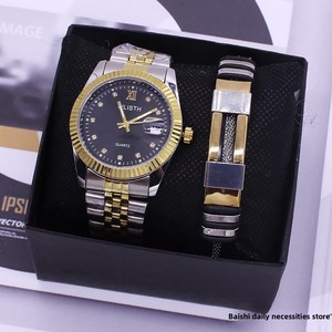 Set di Orologi da Polso per Coppie, Orologi Abbinati Impermeabili per Uomo e Donna in Lega e Acciaio Inossidabile con Calendario Decorativo - Product Image 3