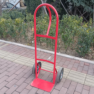 Chariot de manutention manuel 1190x490x435mm, cadre en acier, 2 roues, robuste pour le transport de marchandises lourdes - Product Image 2