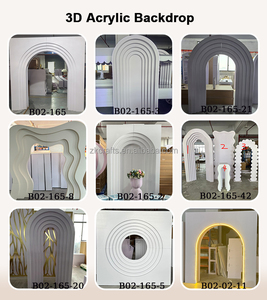ZKAI Offre Spéciale : Mur d'acrylique blanc carré pour mariage, présentoir à <span class=keywords><strong>champagne</strong></span> pour décoration de fête - Product Image 3