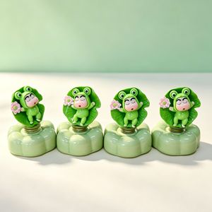 Crayon Shin-chan Frosch Wackelkopf-Figur aus Harz, Niedliche Schreibtisch-Dekoration, Auto-Verzierung, Kreatives Geschenk - Product Image 1