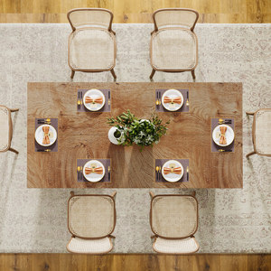 <span class=keywords><strong>Table</strong></span> à manger moderne pour <span class=keywords><strong>4</strong></span> à <span class=keywords><strong>6</strong></span> <span class=keywords><strong>personnes</strong></span>, <span class=keywords><strong>table</strong></span> de <span class=keywords><strong>cuisine</strong></span> rectangulaire en bois de 63 pouces, grand plateau de <span class=keywords><strong>table</strong></span>, pieds robustes, meubles de maison, hôtel - Product Image 5