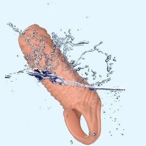 Silikon-Penisring für Männer zur Verzögerung der Ejakulation Kondom-Hülle Verlängerung & Analplug Sexspielzeug zur Verwendung mit Vibratoren von Frauen - Product Image 3