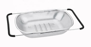 สแตนเลสพรุนประเภทกระชอนครัวอ่างล้างจานตะกร้าขยายได้มากกว่าอ่างล้างจานกระชอน - Product Image 5