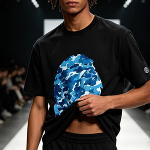 Camiseta Moderna de Estilo Urbano, Diseño Creativo, Ajuste Cómodo, Perfecta para Quienes Aman la Moda Única - Product Image 3