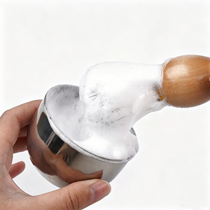 Nuova Ciotola in Metallo per Rasatura con Logo Personalizzato, Ciotola per Sapone da Barba in Acciaio Inossidabile Argento, Strumento per la Cura della Barba - Product Image 3