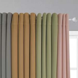 OWENIE Bán Chạy Xám Polyester Cách Nhiệt Ready Made <span class=keywords><strong>Grommet</strong></span> Màn Chắn Sáng Cho Phòng Ngủ Gia Đình - Product Image 3