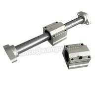 Bloc coulissant SC12UU avec arbre linéaire de 12 mm de diamètre, avec verrouillage et support d'extrémité SK SHF