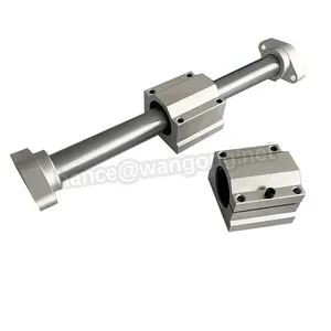1pc SC12UU slide block with 12mm diameter linear shaft with locking and SK SHF end support