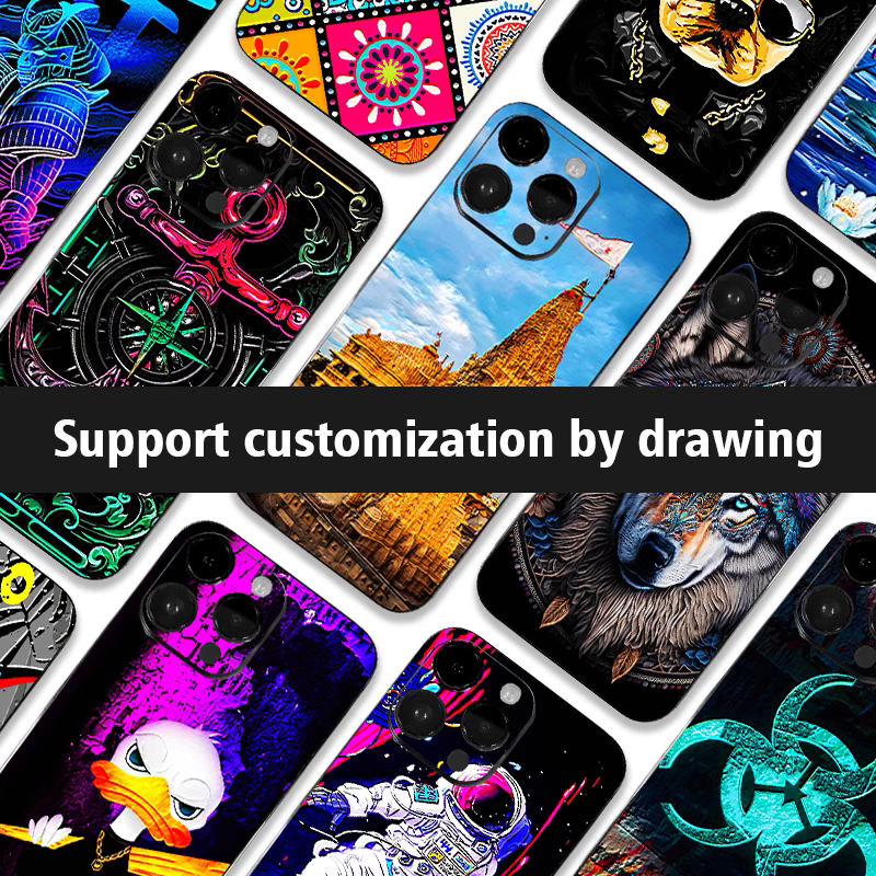 Motifs en cuir peint