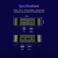 Mortal T1+ RK3518 Sistem Operasi Android 16, Dukungan WiFi 5.0 Dual-band 8K, Pemutar Media Streaming IPTV OTT Terintegrasi.