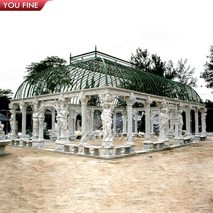 Enchanted Trang Trí Ngoài Trời Sang Trọng Đá Cẩm Thạch Vườn Gazebo - Product Image 3