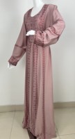 Nouvelle arrivée : robe abaya arabe en rayonne avec broderie en strass pour femmes