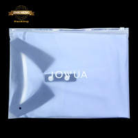 Sacs Ziplock givrés de haute qualité en gros pour chaussures et vêtements, avec logo personnalisé imprimé, fermeture éclair coulissante refermable, emballage recyclable