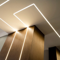 Barra de luz LED de perfil de aluminio de alta calidad, barra de luz LED creativa lineal de pared